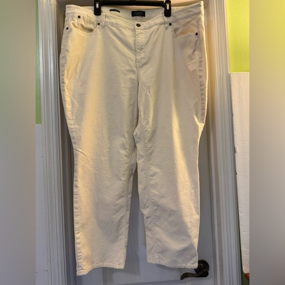 Talbots Flawless Five-Pocket Woman Petite Straight Corduroy Dress Pants - Picture 1 of 8
